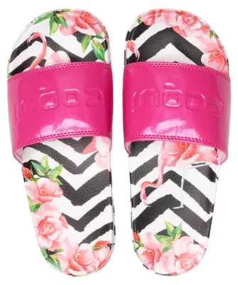 Produktbild von Damen Coqui Cleo bunte gemusterte Lack-Flip-Flops 37