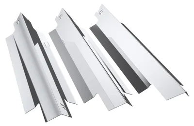 Produktbild von Gasgrill Edelstahl Brennerabdeckung passend für Enders Kansas 2 Pro 3, Pro 4, Farbe:3 Leisten Glänzend Flame