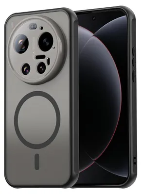 Produktbild von Xiaomi 17 Ultra Hülle - Coverup Mattes Transparentes Back Cover mit Kameraschutz - MagSafe Compatible - Schwarz