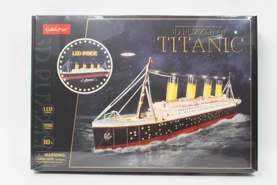 Produktbild von Cubic Fun 3D-Puzzle mit LED Titanic 266-teilig
