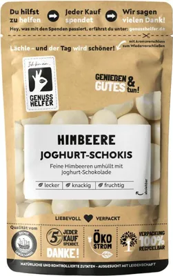 Produktbild von Himbeer Joghurt Schokis, Himbeere in Joghurtschokolade, 125g