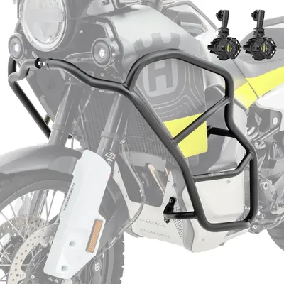 Zdjęcie produktu dla Zestaw crash bar + reflektor do Husqvarna Norden 901 21-25 KT13 czarny