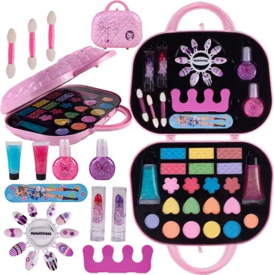 Produktbild von Malplay Detský make up set na líčenie Manikúra Pedikúra v kabelke Hračka na hranie rolí pre deti od 3 rokov