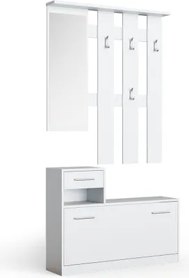 Image de Vestiaire Vicco Billy Blanc 100x111.6cm, Model 54397