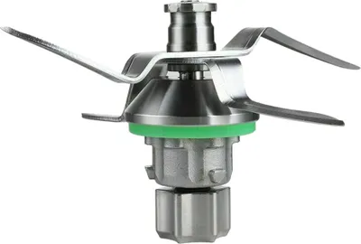 Produktbild von Trade-Shop Mixmesser / Messerkreuz mit 4 Klingen zum Zerkleinern, Pürieren, Rühren für Thermomix TM5 Küchenmaschine / inkl. Dichtungsring
