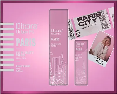 Produktbild von Dikora Urban Fit Geschenkset Paris Eau de Toilette für Sie 100ml+30ml