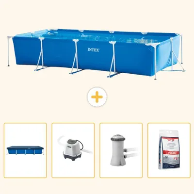 Obrázok produktu pre Obdĺžnikový bazén s rámom – 450 x 220 x 84 cm – 5-dielny – model SCB53