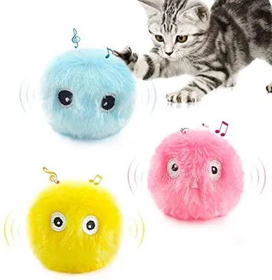 Productafbeelding van Interactiviteit & Geluidsballen voor Katten - 3 Stuks
