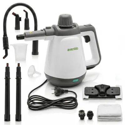 Dampfreiniger 2000 W, 13 Aufsätze, 3,5 bar, 44 g/min, 450 ml Tank