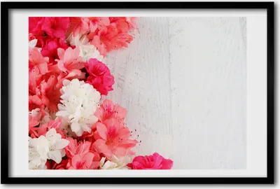 Produktbild von Bild 60x40 MDF-Rahmen, Wandkunst Blumen