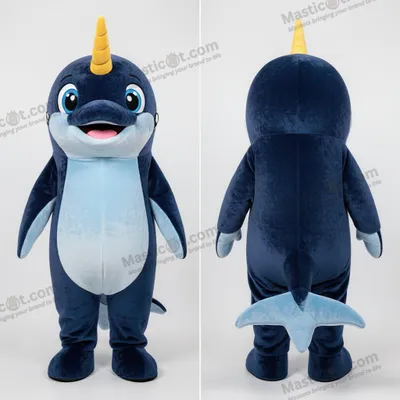Obrázek produktu pro Modrý MASTICOT kartounový narvál maskot