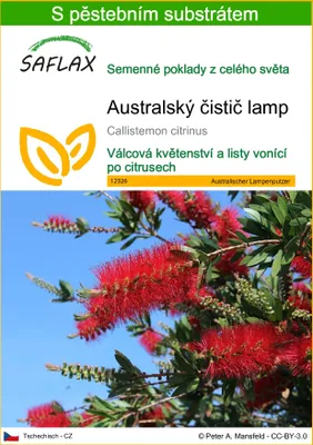 Obrázek produktu pro SAFLAX - Australský čistič lamp - Callistemon citrinus - 400 Semena - S pěstebním substrátem bez klíčků