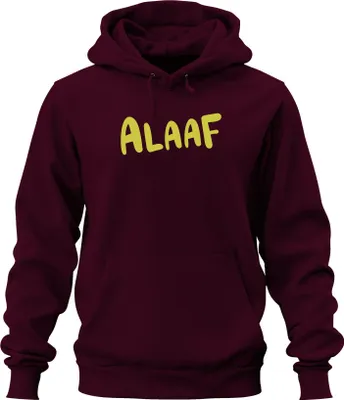 Produktbild von ALAAF Karneval Köln Jeck Fastelovend Fasching Geschenk Lustig Uni Hoodie Kapuzenpullover, Burgundy, L