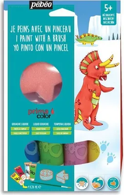 Obrázok produktu pre Kreatívna súprava kvaš - Dinosaury - 4 x 20 ml