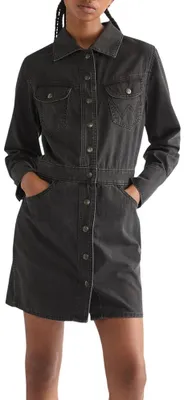 Zdjęcie produktu dla Wrangler - Sukienki damskie, model "Trail Trench Dress" w kolorze "Speedway Smoke"