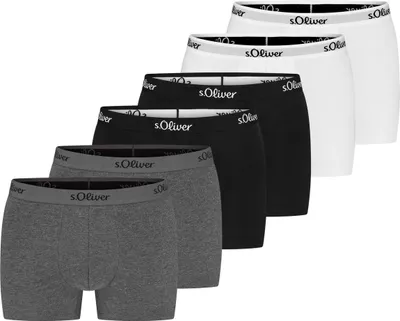 Produktbild von s.Oliver 6er Pack Basic Retro Short / Pant Hipster aus elastischem Jersey, Hoher Tragekomfort, Bund mit Logo-Schriftzug