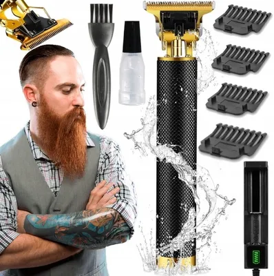 Produktbild von Haarschneidemaschine Trimmer Für Barthaare Mit 4 Aufsätzen