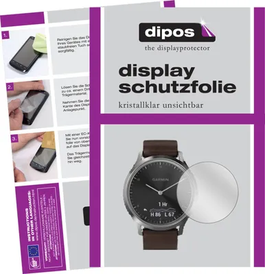 Produktbild von 6x Schutzfolie für Garmin vivomove HR klar Displayschutzfolie Folie Display Schutz dipos