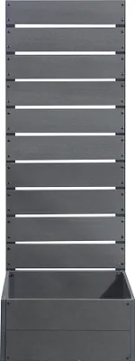 Produktbild von Pflanzkasten mit Sichtschutz ‘Heerde’ WPC 150 x 56 x 38 cm Grau