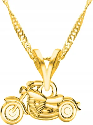 Productafbeelding van Gouden ketting, motorfiets, Harley-Davidson, motorfiets, zilver, 925
