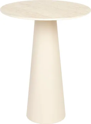 Produktbild von Housecraft Living Joya Beistelltisch Niedrig 40x40 cm Travertin-Optik Beige