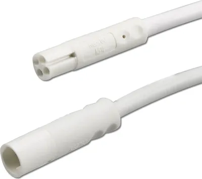 Produktbild von ISOLED Mini-Plug RGB Verlängerung male-female, 3m, 4-polig, IP54, weiß, max. 48V/6A