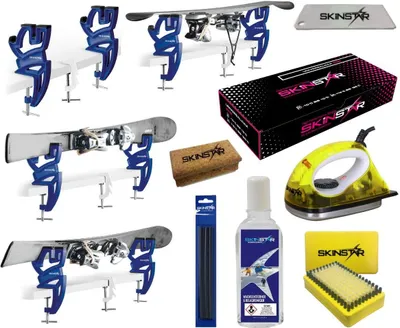 Produktbild von SKINSTAR Skiwax Set Starter Set Skispanner Skiwachs Wachsentferner 8- teilig