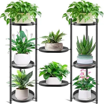 Productafbeelding van Famanu plantenrek van metaal, bloemenrek met 8 niveaus