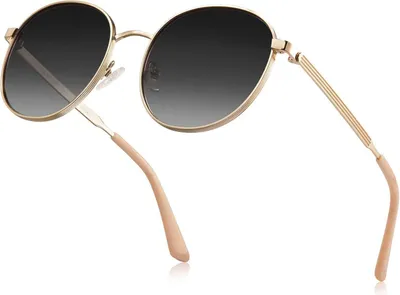 Produktbild von CARFIA Polarisierte UV400 Runde Sonnenbrille für Damen Herren