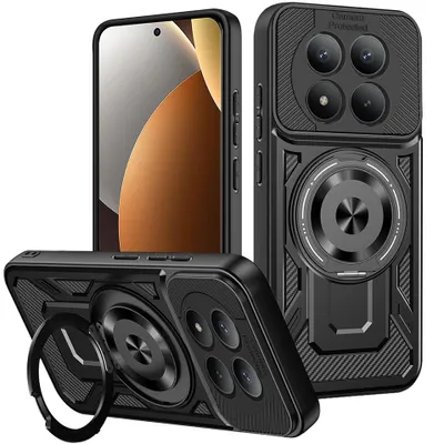 Produktbild von Handyhülle für Xiaomi Redmi Note 15 Pro 5G, Techsuit RuggedCam, Schwarz