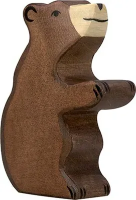 Immagine prodotto di Holztiger 80186 Orso bruno, piccolo, seduto, marrone