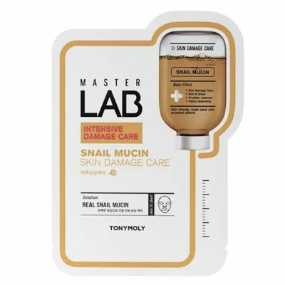 Zdjęcie produktu dla TonyMoly, Master Lab, Repairing, Sheet Mask, For Face, 19 g