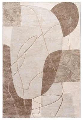 Produktbild von TT Home Wohnzimmer Teppich Kurzflor Geometrisches Design Abstrakte Optik Größe 240x340 cm