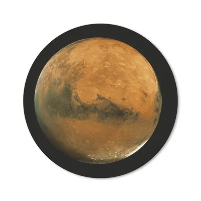 Produktbild von MuchoWow® Mauspad Mousepad Mars an einem dunklen Himmel 50x50 cm - Mousepads - Maus Mat - Pad - Mausunterlage - Vinyl