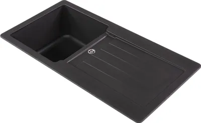 Produktbild von Küchenspüle Einbauspüle Granit Spülbecken Spüle 86 x 43 Schwarz Respekta Atlanta