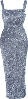 Produktbild von Moda Minx Abendkleid INDRE im glitzernden Design Grey M