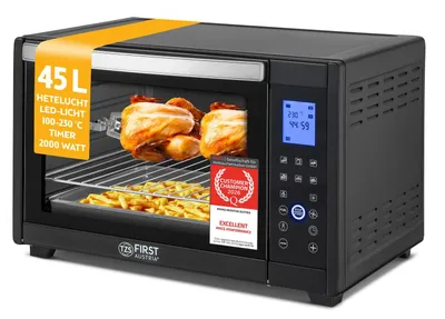 Mini-Backofen 45L 2000W, digital, 8 Programme, Drehspieß