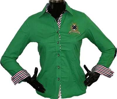 Produktbild von Brandneu Designer Damen Bluse CARISMA CRM1004 Stickerei Grün M