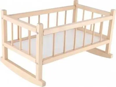 Immagine prodotto di Culla per bambole in legno 49x28x27cm in borsa