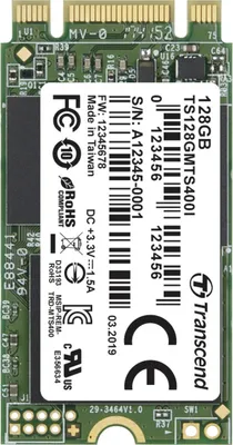 Produktbild von Transcend MTS400I, 128 GB, M.2, 530 MB/s, 6 Gbit/s