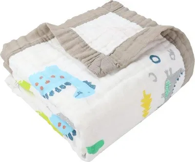 Produktbild von Famanu Musselindecke 6-lagig aus Baumwolle - 110 x 110 cm, unisex