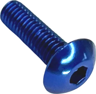 Produktbild von Alu M5x16 Linsenkopfschraube für Flaschenhalter Blau