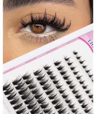 Produktbild von Wimperncluster 80 Stück C-Curl Einzelwimpern Volumen Anime Wimpernbüschel DIY zu Hause