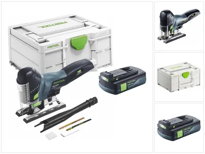 Image de Festool CARVEX PSC 420-Basic Scie sauteuse pendulaire sans fil 18 V 120 mm Brushless + 1x batterie 3,0 Ah + Systainer - sans chargeur