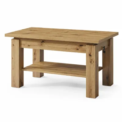 Produktbild von Couchtisch höhenverstellbar & ausziehbar 110–150 x 68 cm ASTRA – Sonoma Eiche