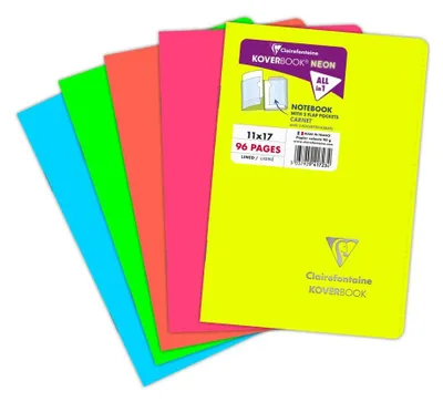 Produktbild von Clairefontaine 941723C, Muster, Gemischte Farben, 96 Blätter, 90 g/m², Softcover, Universal
