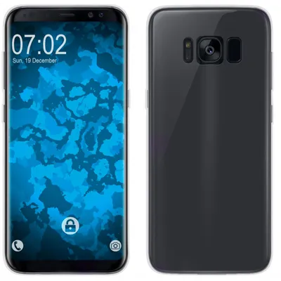 Produktbild von PhoneNatic Case kompatibel mit Samsung Galaxy S8 Plus - clear Silikon Hülle Slimcase + flexible Folie