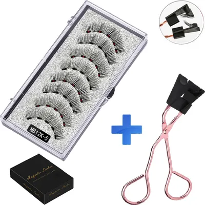 Produktbild von INF Magnetische Wimpern 8 Stück 2 Paare MB12K-5 - Einfache Anwendung