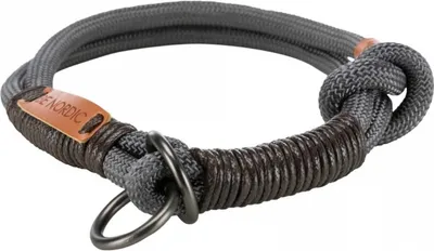 Obrázok produktu pre Trixie BE NORDIC Zug-Stopp-Halsband - dunkelgrau - 40 cm