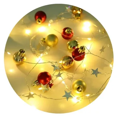 LED-Lichterkette 2,2 m, 3000 K, warmweiß, IP20